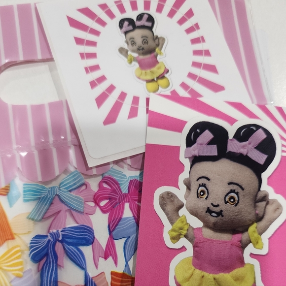 10 PACK Charming Pink and Yellow Stuffed Doll (6 Inch) - Picture 14 of 16